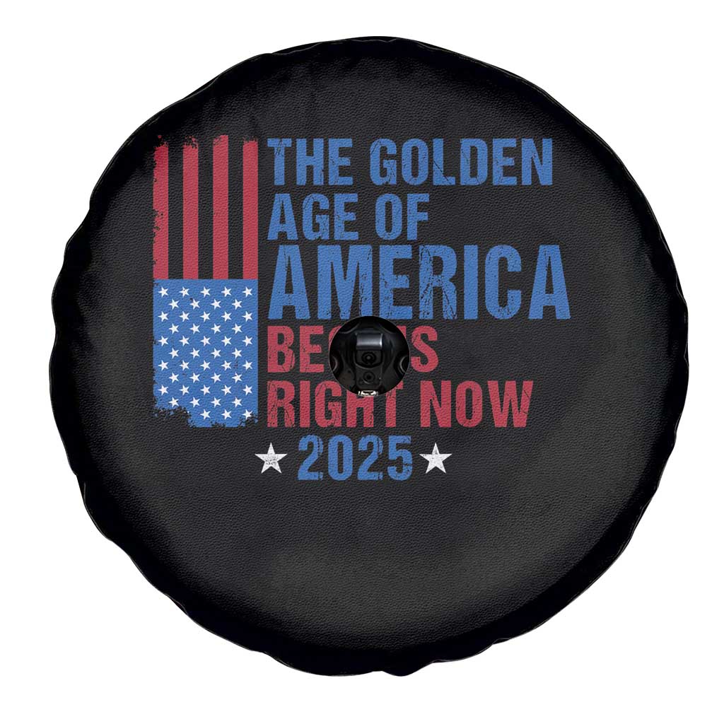 Trump 2025 Spare Tire Cover The Golden Age Of America Begins Right Now TS09 Print Your Wear