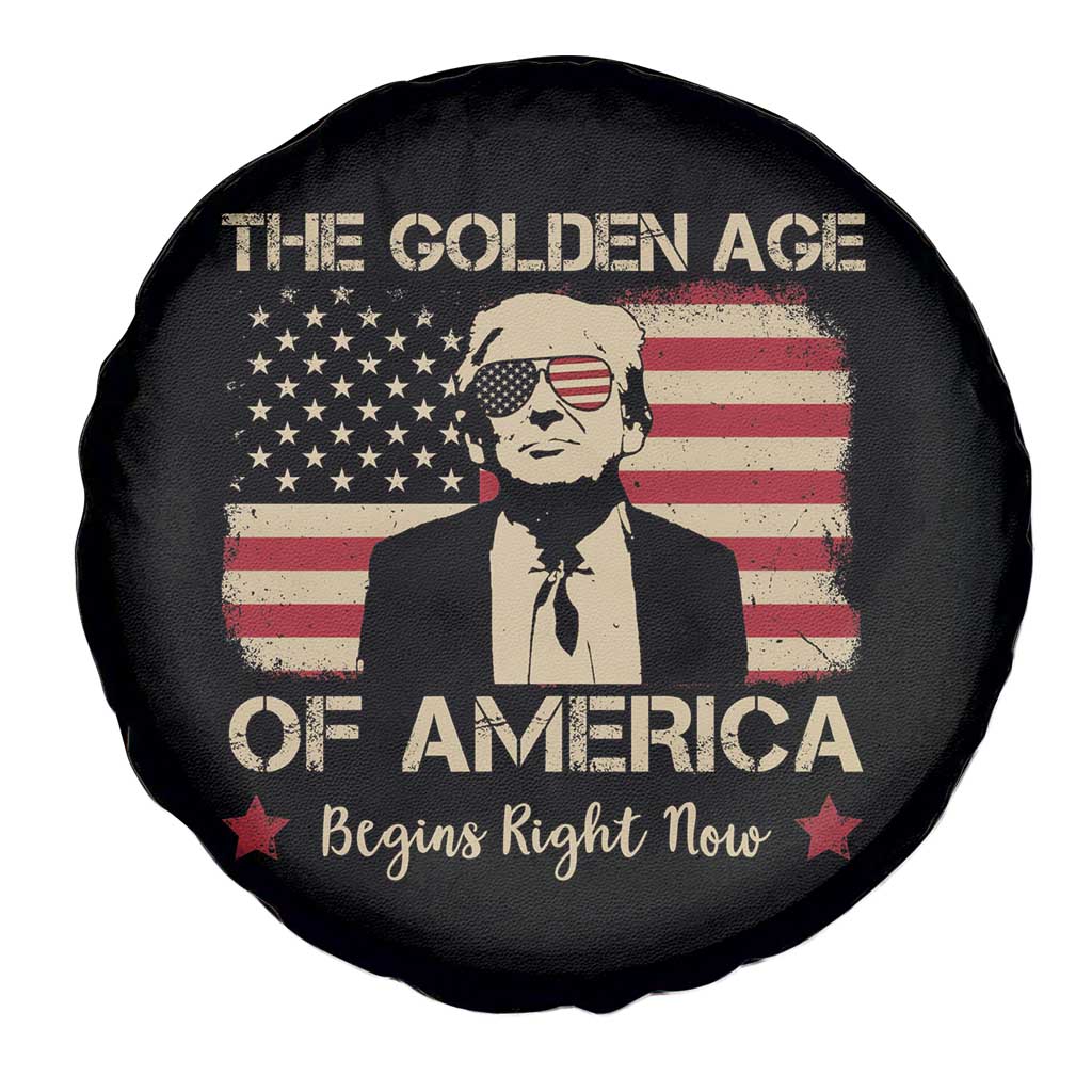 Trump 47 Spare Tire Cover The Golden Age Of America Begins Right Now 2025 TS09 Print Your Wear