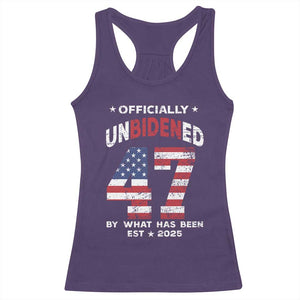 Funny Trump Racerback Tank Top Unbidened By What Has Been Pun TS09 Purple Print Your Wear