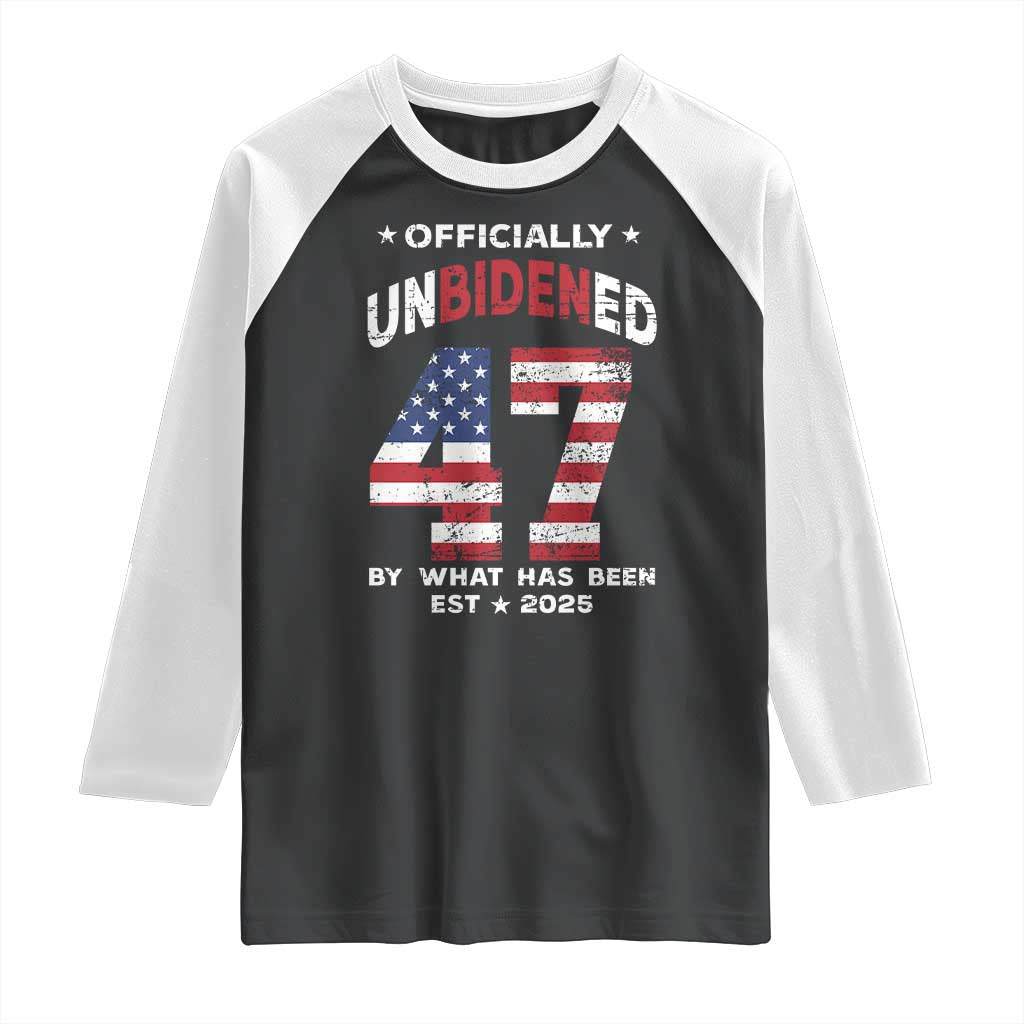 Funny Trump Raglan Shirt Unbidened By What Has Been Pun TS09 Black White Print Your Wear