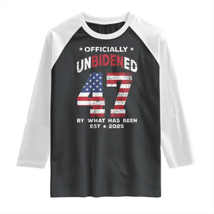 Funny Trump Raglan Shirt Unbidened By What Has Been Pun TS09 Black White Print Your Wear