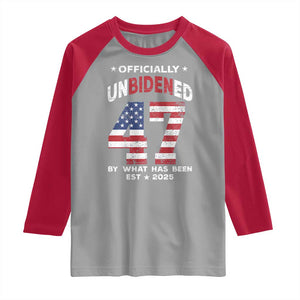 Funny Trump Raglan Shirt Unbidened By What Has Been Pun TS09 Sport Gray Red Print Your Wear