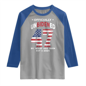 Funny Trump Raglan Shirt Unbidened By What Has Been Pun TS09 Sport Gray Royal Print Your Wear