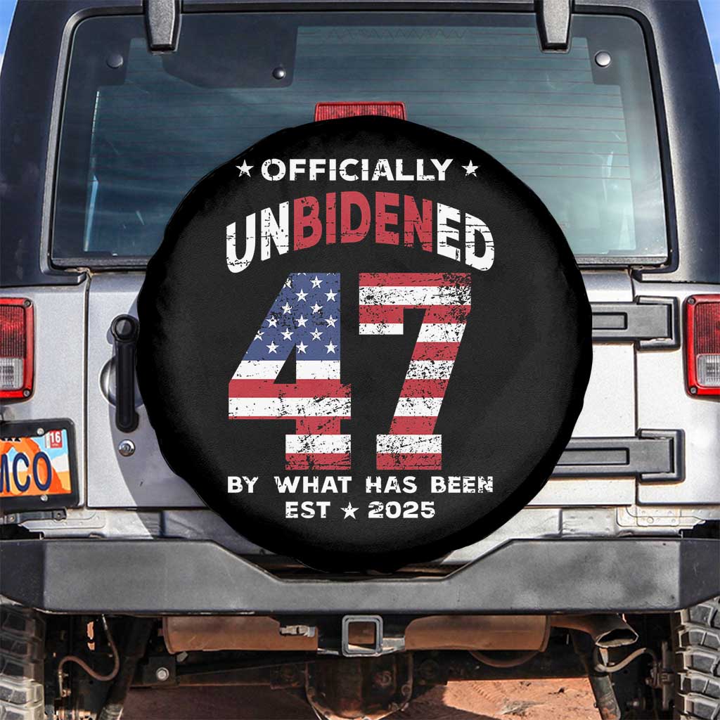 Funny Trump Spare Tire Cover Unbidened By What Has Been Pun TS09 No hole Black Print Your Wear