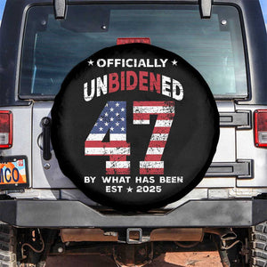 Funny Trump Spare Tire Cover Unbidened By What Has Been Pun TS09 No hole Black Print Your Wear