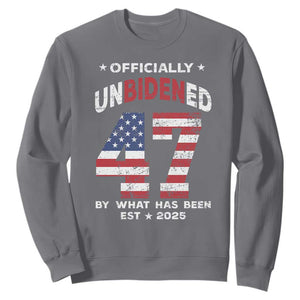Funny Trump Sweatshirt Unbidened By What Has Been Pun TS09 Charcoal Print Your Wear