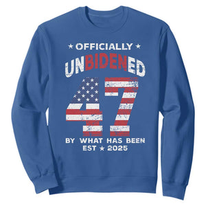 Funny Trump Sweatshirt Unbidened By What Has Been Pun TS09 Royal Blue Print Your Wear