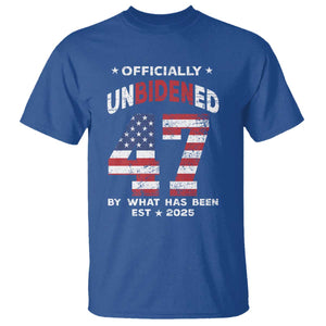 Funny Trump T Shirt Unbidened By What Has Been Pun TS09 Royal Blue Print Your Wear