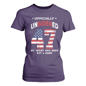Funny Trump T Shirt For Women Unbidened By What Has Been Pun TS09 Purple Print Your Wear