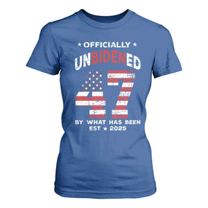 Funny Trump T Shirt For Women Unbidened By What Has Been Pun TS09 Royal Blue Print Your Wear