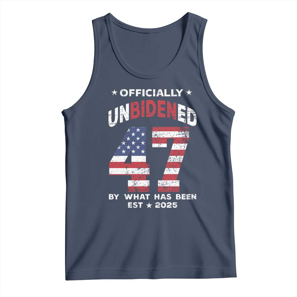 Funny Trump Tank Top Unbidened By What Has Been Pun TS09 Navy Print Your Wear