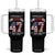 Funny Trump Tumbler With Handle Unbidened By What Has Been Pun TS09 One Size: 40 oz Black Print Your Wear