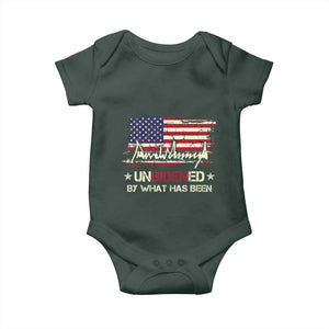 Trump 2025 Baby Onesie Pun Unbidened By What Has Been American Flag TS09 Print Your Wear