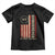Trump 2025 Toddler T Shirt Unburdened By What Has Been American Flag TS09 Black Print Your Wear