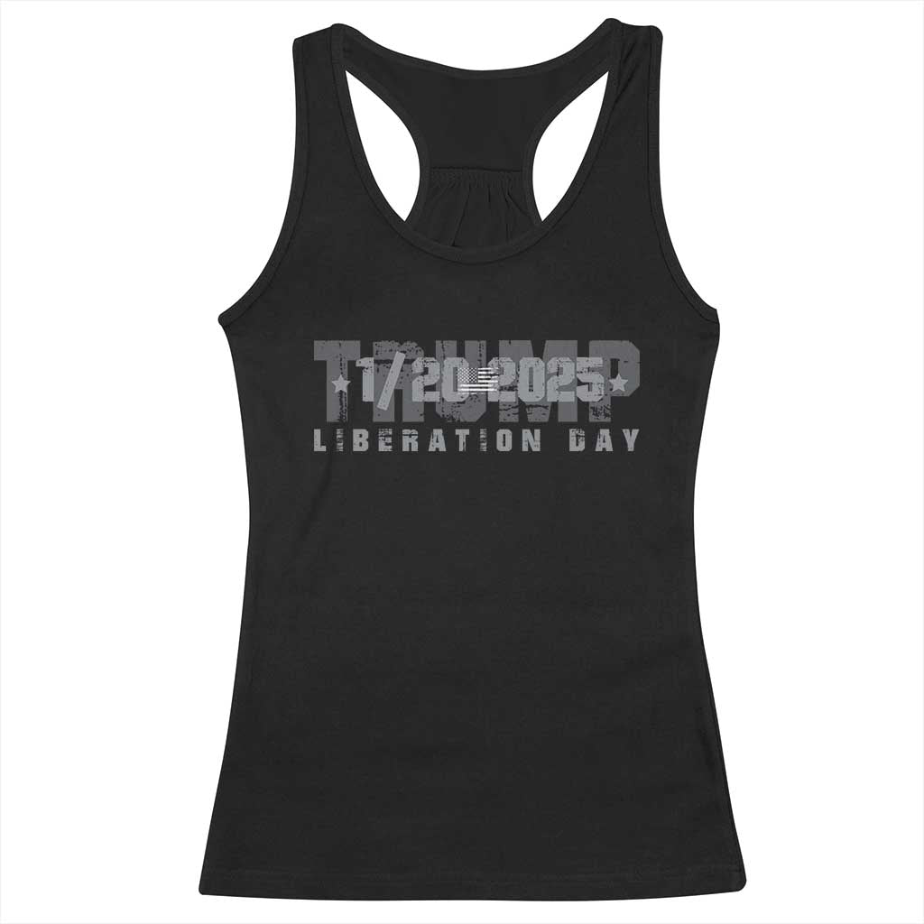 Trump Liberation Day Racerback Tank Top Inauguration Day January 20th 2025 TS09 Black Print Your Wear