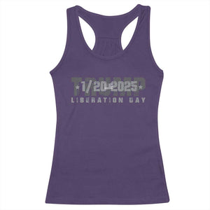Trump Liberation Day Racerback Tank Top Inauguration Day January 20th 2025 TS09 Purple Print Your Wear