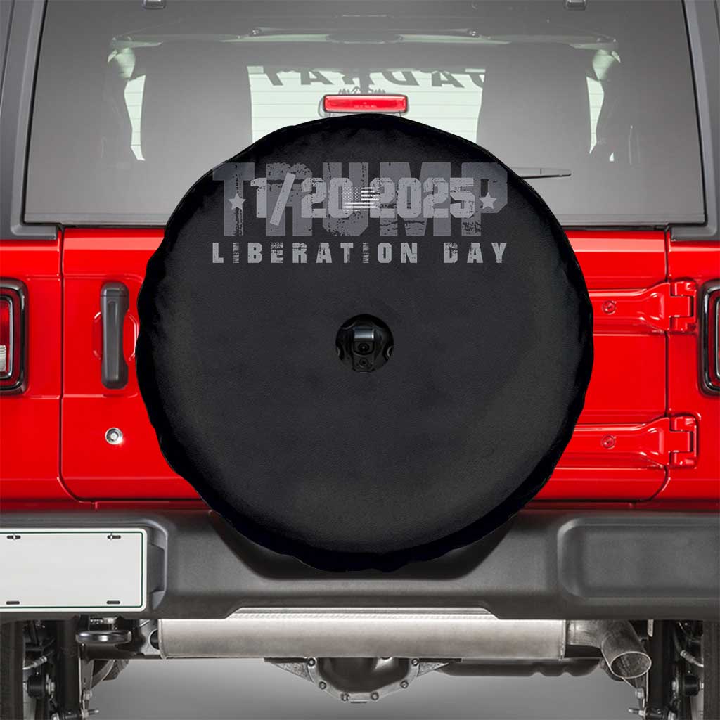 Trump Liberation Day Spare Tire Cover Inauguration Day January 20th 2025 TS09 Black Print Your Wear