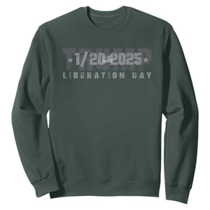 Trump Liberation Day Sweatshirt Inauguration Day January 20th 2025 TS09 Dark Forest Green Print Your Wear