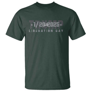 Trump Liberation Day T Shirt Inauguration Day January 20th 2025 TS09 Dark Forest Green Print Your Wear