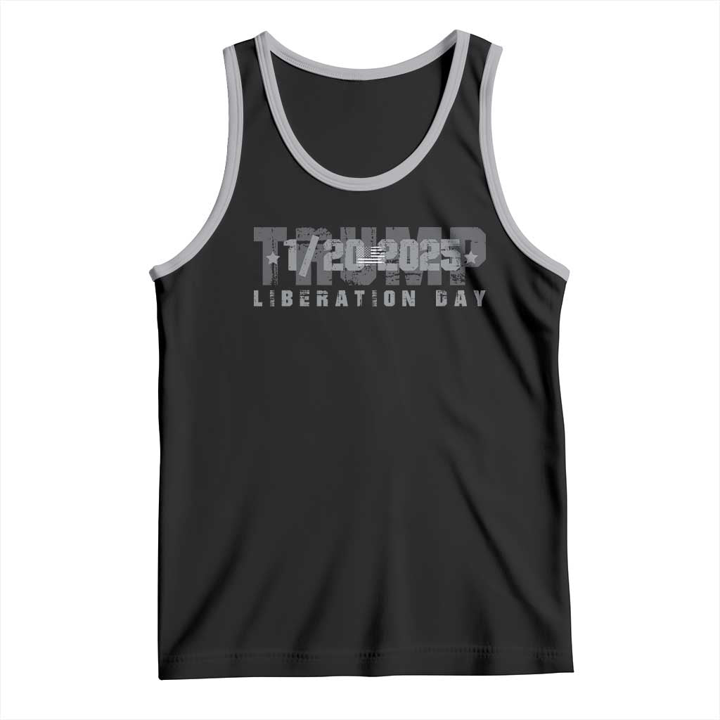 Trump Liberation Day Tank Top Inauguration Day January 20th 2025 TS09 Black Athletic Heather Print Your Wear