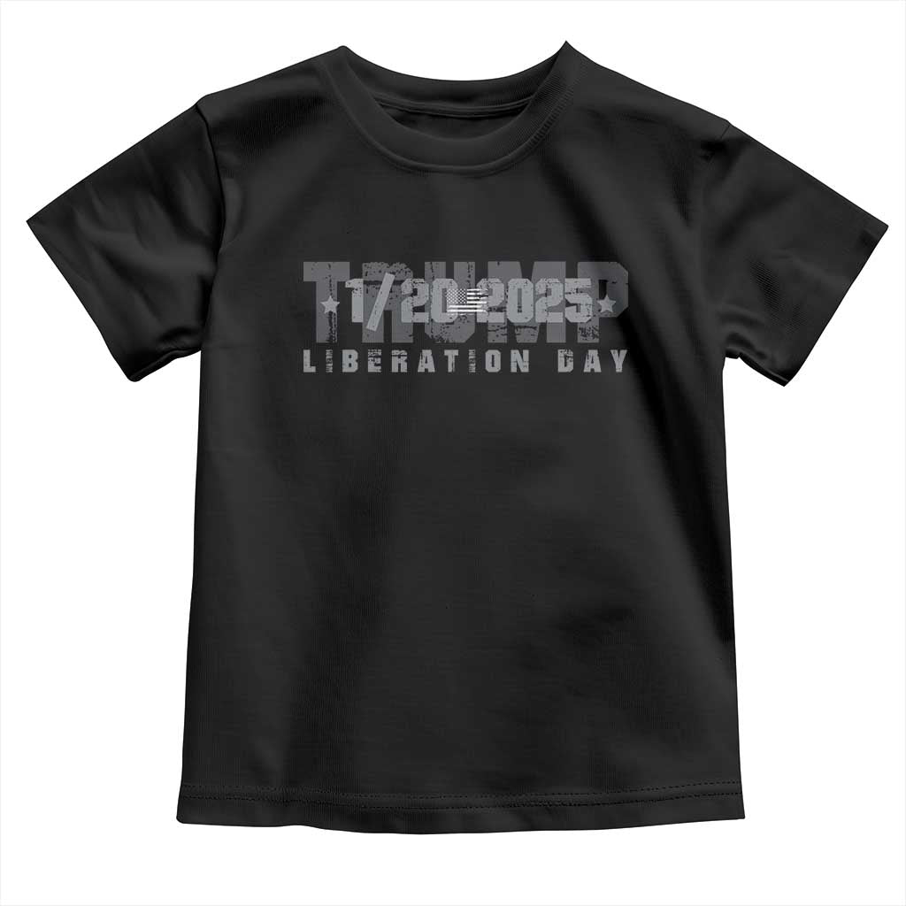 Trump Liberation Day Toddler T Shirt Inauguration Day January 20th 2025 TS09 Black Print Your Wear