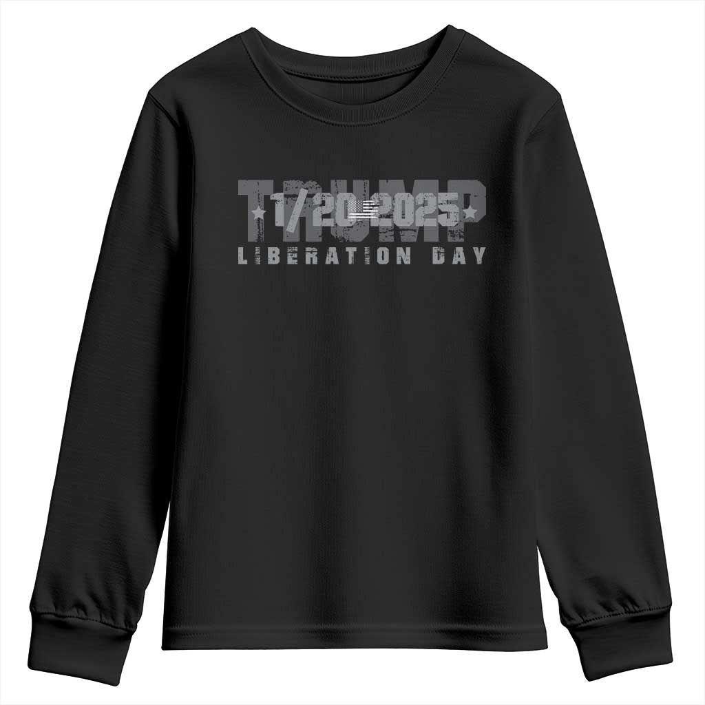 Trump Liberation Day Youth Sweatshirt Inauguration Day January 20th 2025 TS09 Black Print Your Wear