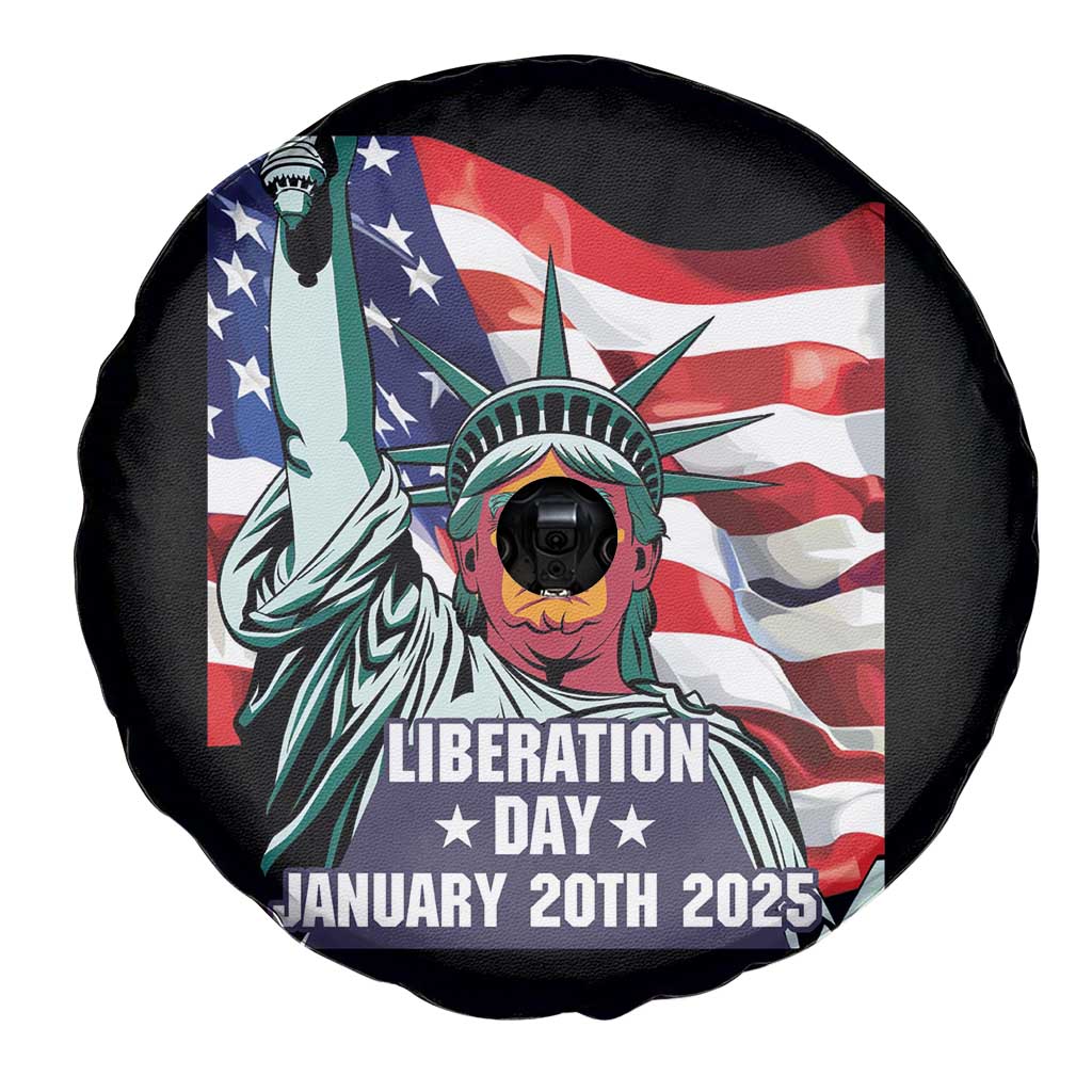 Trump Liberation Day Spare Tire Cover Statue Of Liberty January 20th 2025 TS09 Print Your Wear