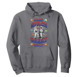 Funny Trump Elon Musk Hoodie Make Space Great Again TS09 Charcoal Print Your Wear