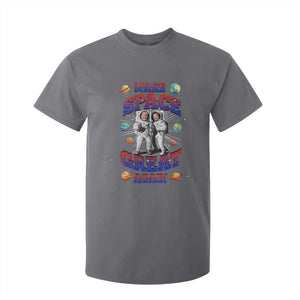Funny Trump Elon Musk T Shirt For Kid Make Space Great Again TS09 Charcoal Print Your Wear