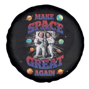Funny Trump Elon Musk Spare Tire Cover Make Space Great Again TS09 Print Your Wear