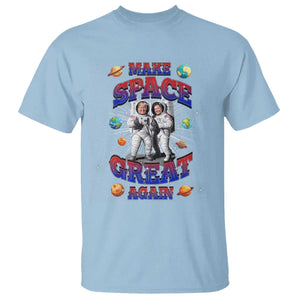 Funny Trump Elon Musk T Shirt Make Space Great Again TS09 Light Blue Print Your Wear