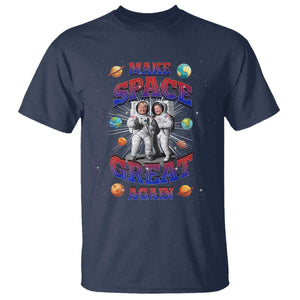 Funny Trump Elon Musk T Shirt Make Space Great Again TS09 Navy Print Your Wear