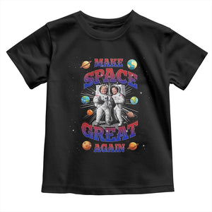 Funny Trump Elon Musk Toddler T Shirt Make Space Great Again TS09 Black Print Your Wear