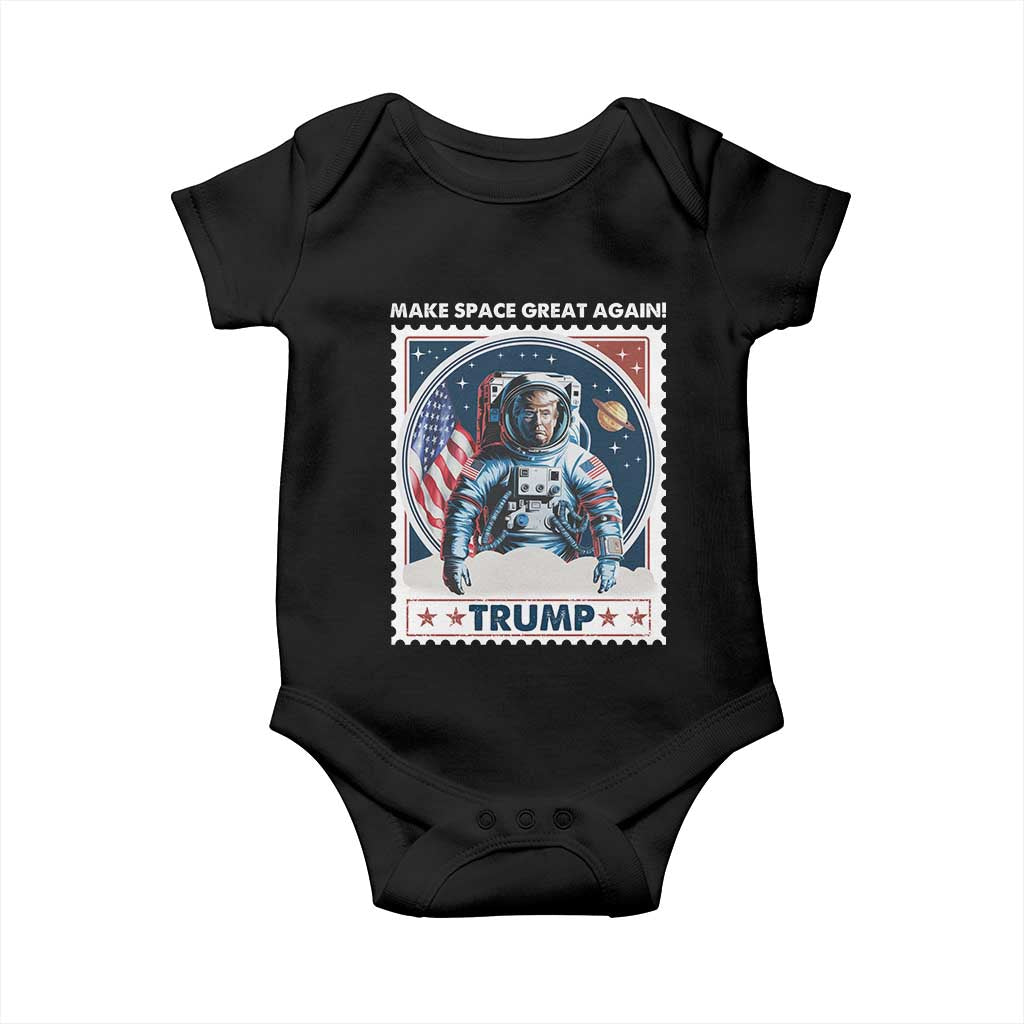 Funny Trump Baby Onesie Make Space Great Again TS09 Black Print Your Wear