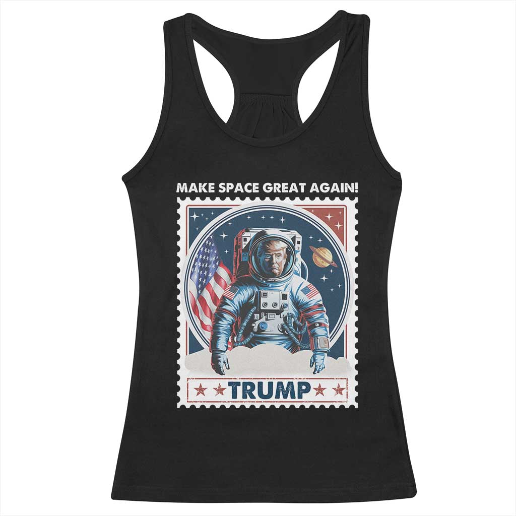 Funny Trump Racerback Tank Top Make Space Great Again TS09 Black Print Your Wear
