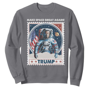 Funny Trump Sweatshirt Make Space Great Again TS09 Charcoal Print Your Wear