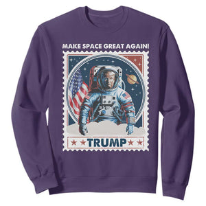 Funny Trump Sweatshirt Make Space Great Again TS09 Purple Print Your Wear
