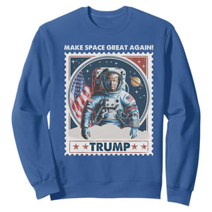 Funny Trump Sweatshirt Make Space Great Again TS09 Royal Blue Print Your Wear