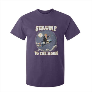 Trump Bitcoin T Shirt For Kid Trump To The Moon Funny Crypto TS09 Purple Print Your Wear