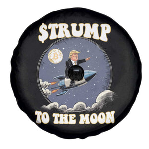 Trump Bitcoin Spare Tire Cover Trump To The Moon Funny Crypto TS09 Print Your Wear