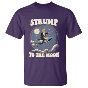 Trump Bitcoin T Shirt Trump To The Moon Funny Crypto TS09 Purple Print Your Wear
