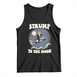 Trump Bitcoin Tank Top Trump To The Moon Funny Crypto TS09 Black Print Your Wear