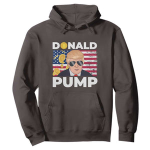 Bitcoin Trump Hoodie Donald Pump Funny Crypto TS09 Dark Chocolate Print Your Wear