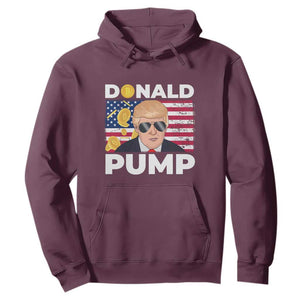 Bitcoin Trump Hoodie Donald Pump Funny Crypto TS09 Maroon Print Your Wear