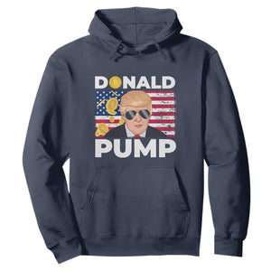 Bitcoin Trump Hoodie Donald Pump Funny Crypto TS09 Navy Print Your Wear