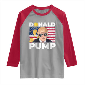 Bitcoin Trump Raglan Shirt Donald Pump Funny Crypto TS09 Sport Gray Red Print Your Wear