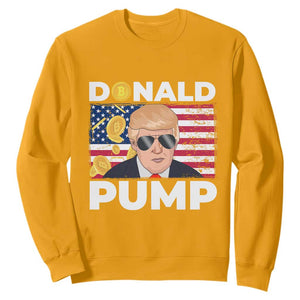 Bitcoin Trump Sweatshirt Donald Pump Funny Crypto TS09 Gold Print Your Wear