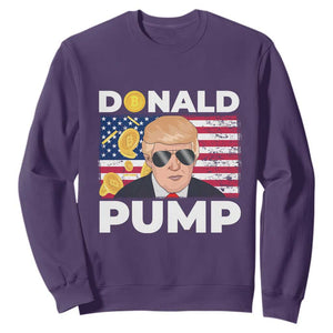 Bitcoin Trump Sweatshirt Donald Pump Funny Crypto TS09 Purple Print Your Wear