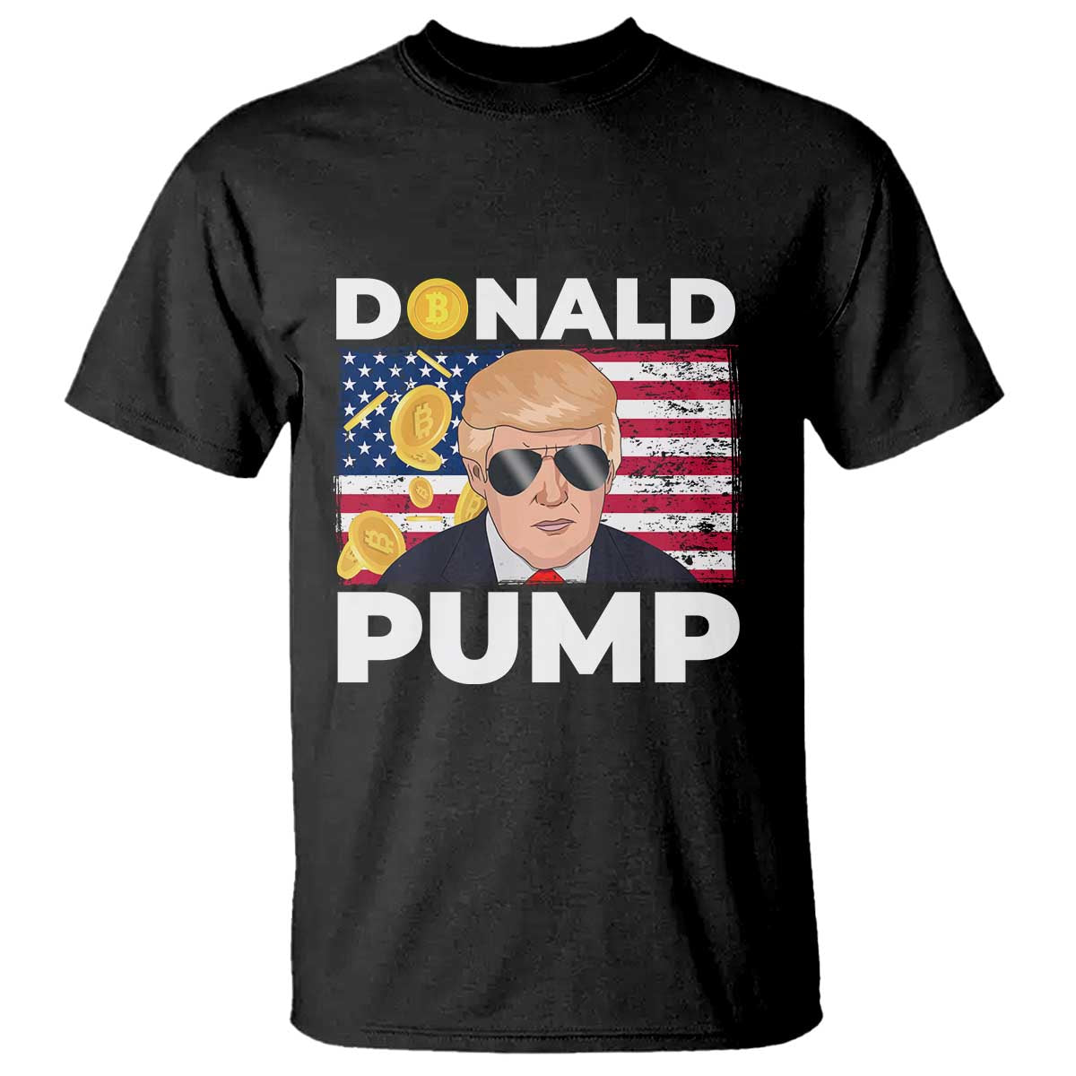 Bitcoin Trump T Shirt Donald Pump Funny Crypto TS09 Black Print Your Wear