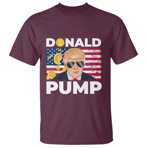 Bitcoin Trump T Shirt Donald Pump Funny Crypto TS09 Maroon Print Your Wear